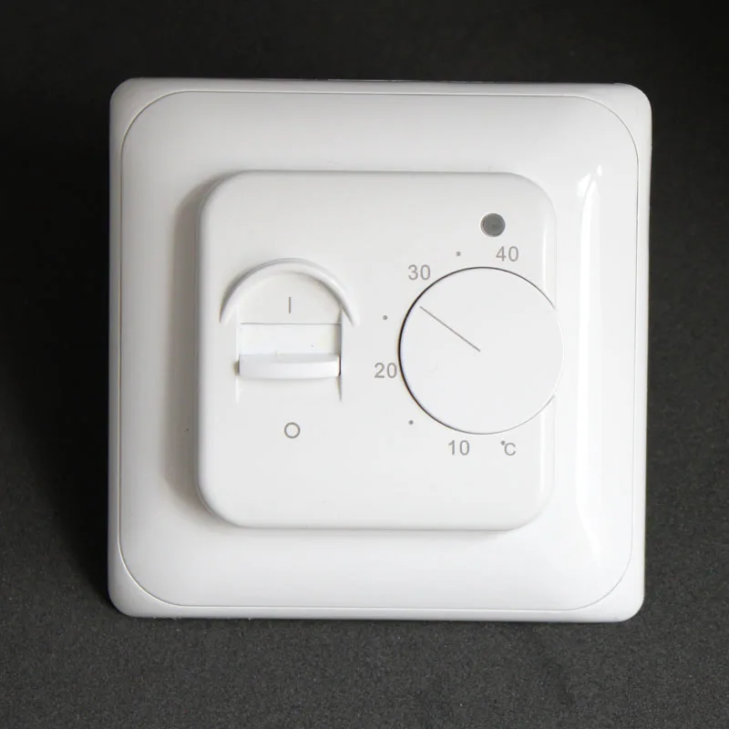 

220V 16A Electric Floor Heating Room Thermostat Temperature Controller Warm Regulator Mechanical Manual Operation