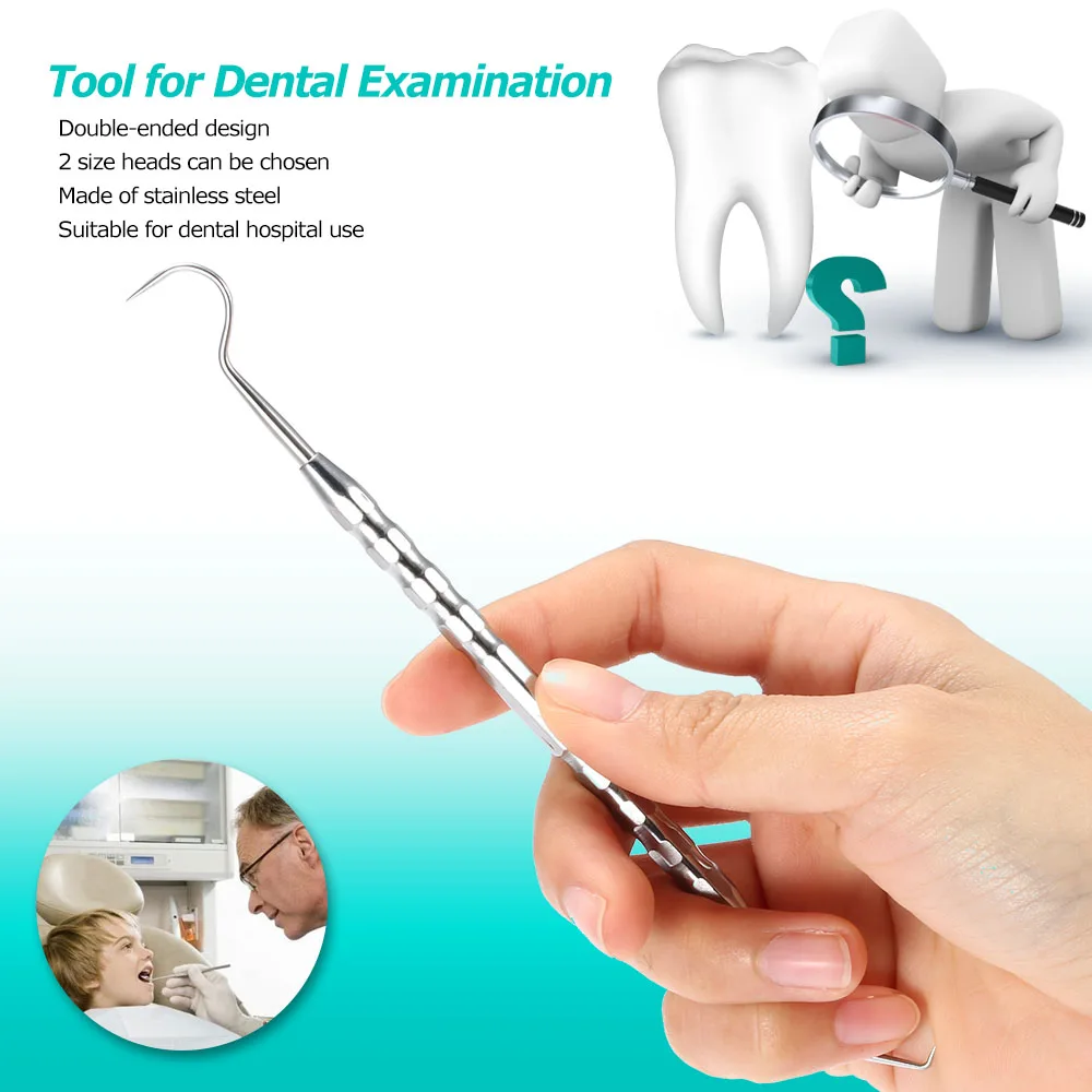 

Professional Stainless Steel Dental Tool Dentistry Instrument Dental Examination Medical Teeth Cleaning Tool Tooth Scaler