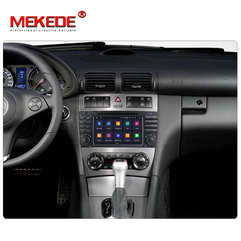 Best Mekede PX30 IPS DSP android 9.0 Car radio GPS navigation player for Mercedes/Benz W203 W209 W219 A-Class A160 C-Class C180 C200 1