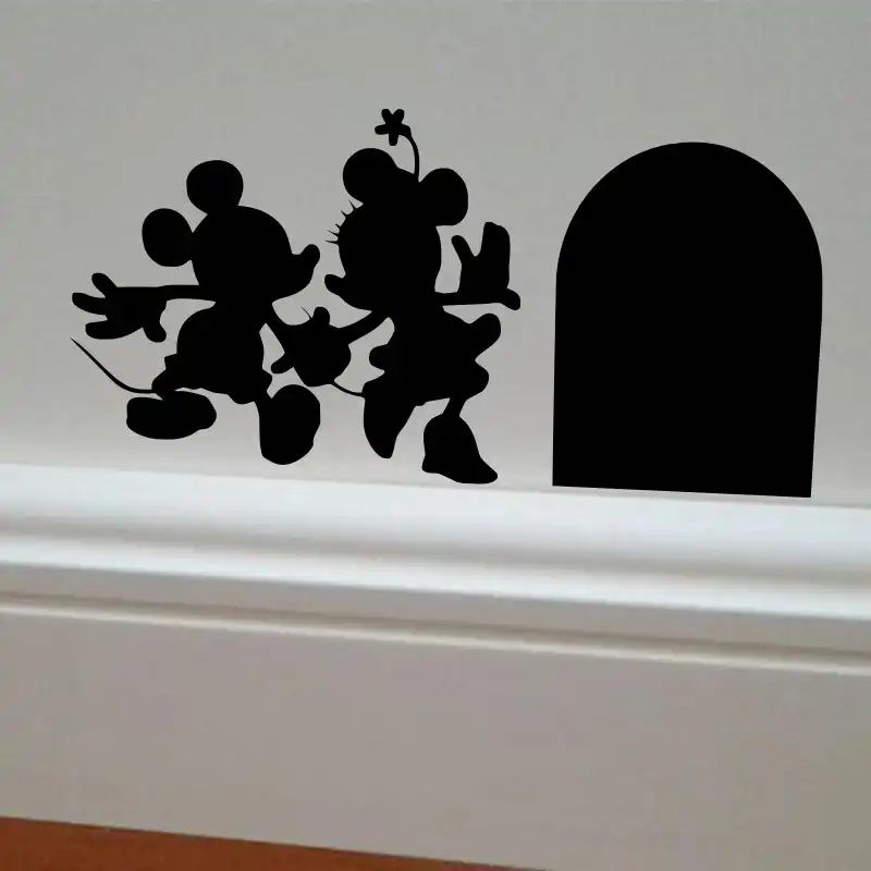 Cinderella 3 mice Decal,Disney Home Decor,Disney Wall Decal,Disney Wall Sticker,Kids Wall Decal,Kitchen Decal,skirting board decals