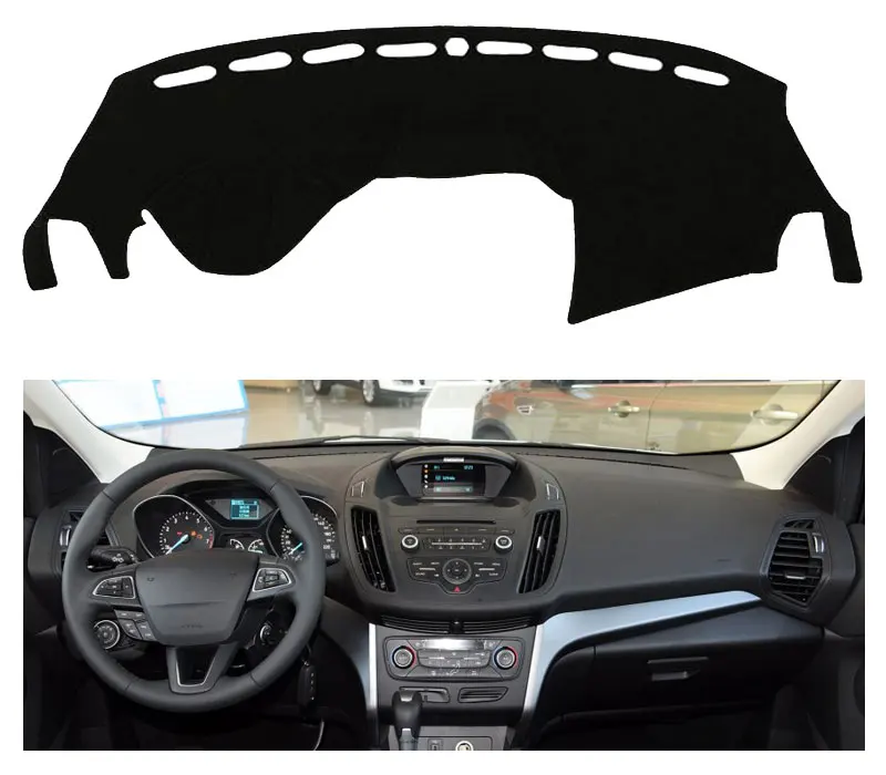 For LHD Ford Kuga Escape 2013 2014 2015 2016 2017 Car Dashboard Mat Cover Pad Auto Shade Cushion Interior Protector Accessories (6)