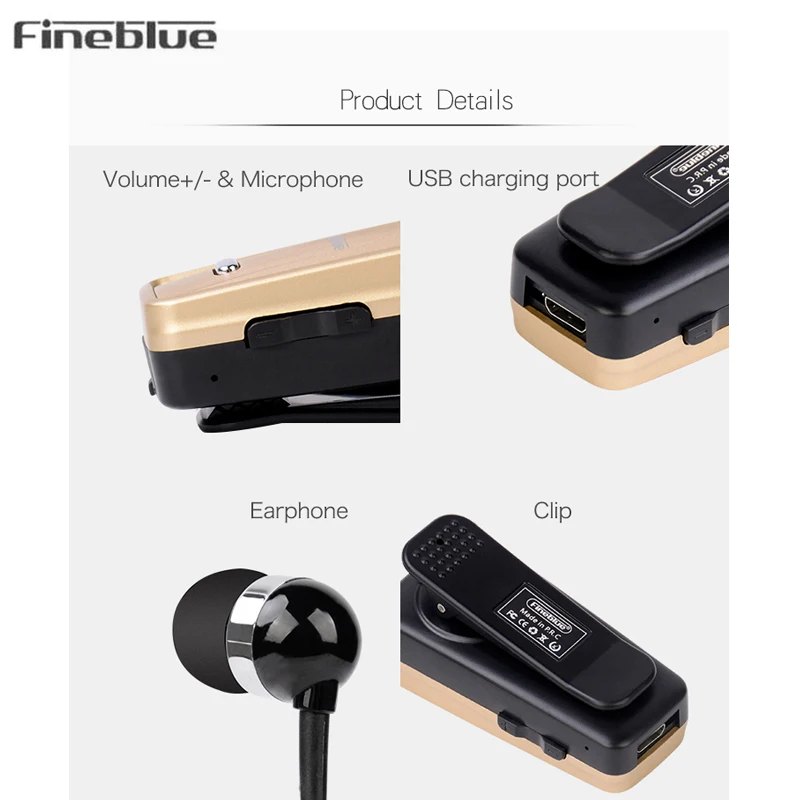 Fineblue F980 беспроводные наушники в ухо гарнитура с микрофоном Мини Bluetooth pk F920 для