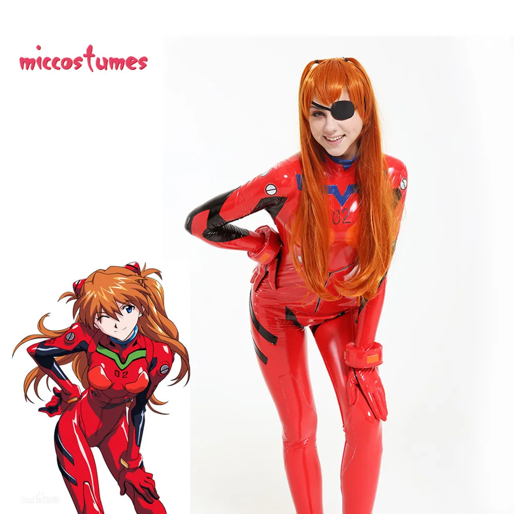 Asuka Langley Sohryu Costume Cosplay Combinaison Manteau Veste Tenue Pour Femme Rouge Aliexpress