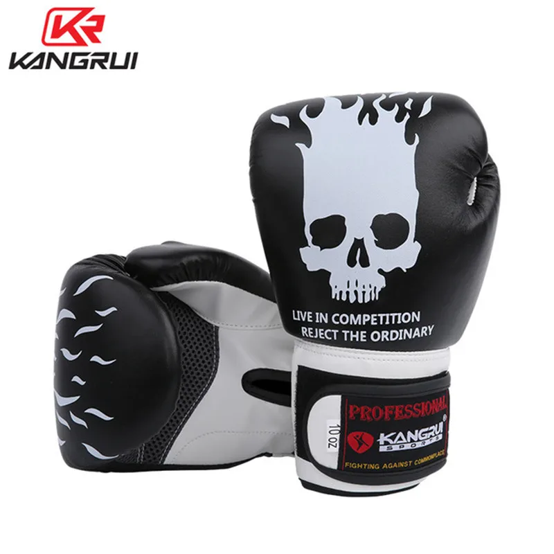 High Quality Adults Boxing Gloves Men Leather MMA Muay Thai Sanda