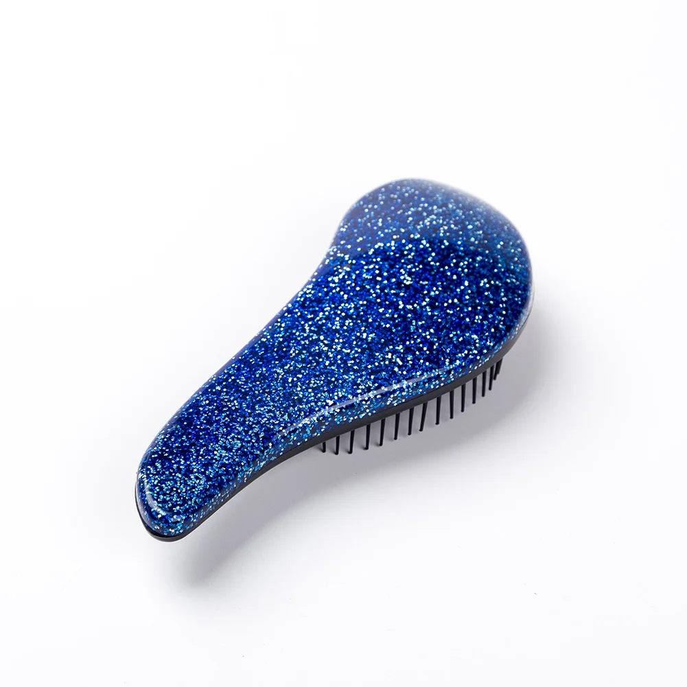 1 шт. Волшебная широкая зубная расческа для волос, Антистатическая распутывающая расческа для волос, массажные Инструменты для укладки волос, рождественский подарок для девочек - Цвет: Blue