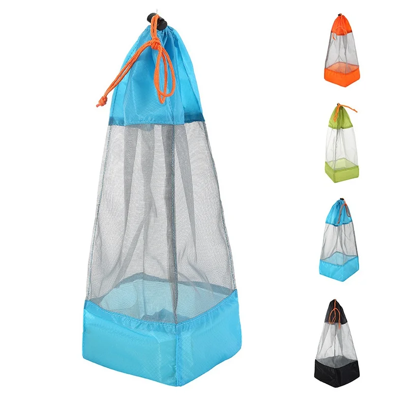 

Mesh Laundry Bag Heavy Duty Storage Pouch Drawstring Reusable Foldable Net Drawstring Clothing Bag Sports Travel Stuff Pouch