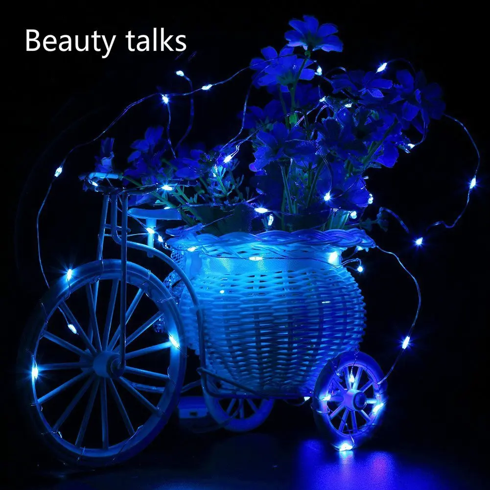 6Pack 2M 20 LEDs LED String Fairy Light Copper Wire String Light Battery Powered For Holiday Wedding Party Christmas D40