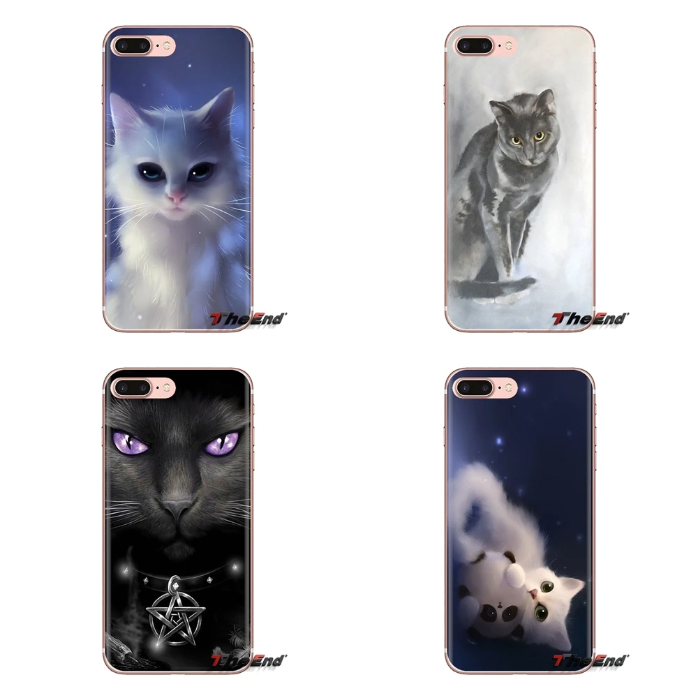 

TPU Transparent Case For Xiaomi Mi3 Samsung A10 A30 A40 A50 A60 A70 Galaxy S2 Note 2 Grand Core Prime Anime Gray Fantasy Cat Art