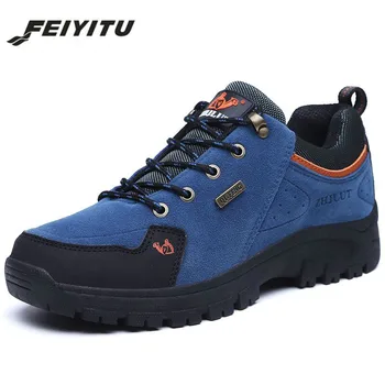 

feiyitu Men Boots Winter With Fur 2018 Warm Snow Boots Men Winter Boots Work Shoes Men Footwear Fashion Rubber Ankle Shoes