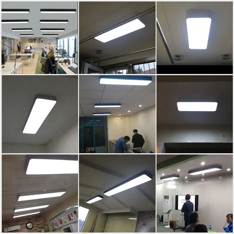  Modern LED Ceiling Lights Black White Square Office Light With ceiling lamp aisle bedroom home ligh - 32825206625