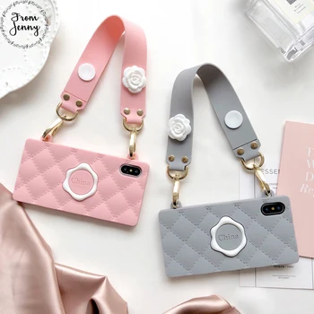 

From Jenny Cute Silicon Woman Flower Rubber Case for iPhone 8 8 Plus 7 7plus Back Cover Case Capa For iPhone X case