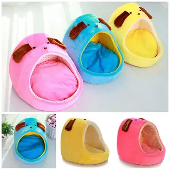 

New Design Brand Cute Warm Small Dogs Luxury Beds Pet House Washable S Code 37*34*32 L Code 47*38*35 Free Shipping