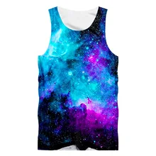 Модные спортивные Тэнк-топы Galaxy 3D Swirl печатных Мышцы жилет без рукавов Лето г. хип хоп для мужчин/wo мужчин топы корректирующие на заказ Бо