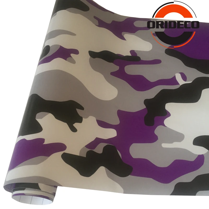 purple black snow camo vinyl car film 8