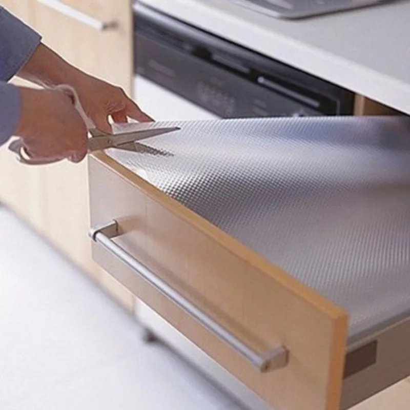 Вырезанный EVA прозрачный вкладыш для холодильника полка бумажный ящик шкаф коврик стол салфетки декоративная наклейка
