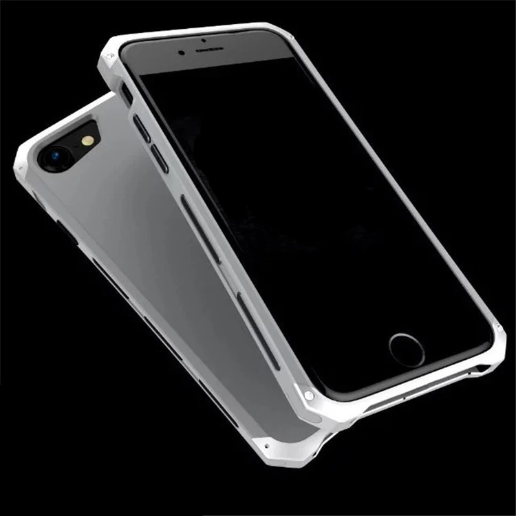 Алюминий металлический бампер+ PC чехол противоударный чехол для на афон iPhone 5S 5 s SE 6s 6 s 6 plus 7 8 X XR XS MAX XSMAX - Цвет: Silver Silver