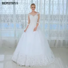 Новое прозрачное зимнее свадебное платье с рукавами три четверти Casamento Robe De Mariage, сексуальные свадебные платья, дешевое свадебное платье es