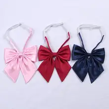 Новая японская школьная форма для японской средней школы чистый цвет галстук Перо наконечник галстук милый галстук Лолита 3 цвета