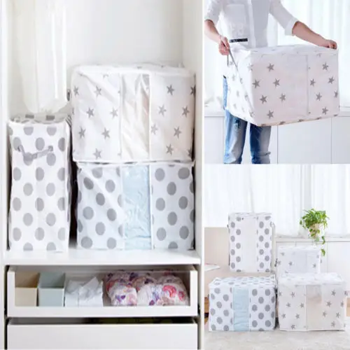 

Foldable Storage Bag Clothes Blanket Quilt Closet Sweater Organizer Box Pouch