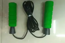 GHK-free shipping New outdoor sports fitness skipping sponge handle non – slip rope skipping