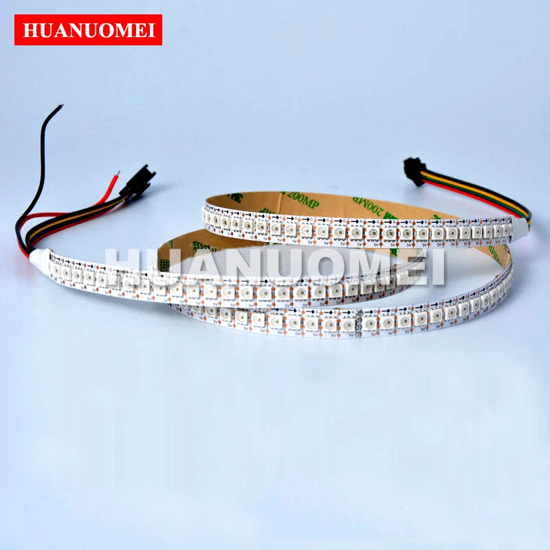 1M 144LEDs/m APA-102C Addressable LED Strip APA102 Digital RGB 5050 SMD Flexible Tape;DC5V input,WHITE/BLACK PCB,IP20/IP65/IP67