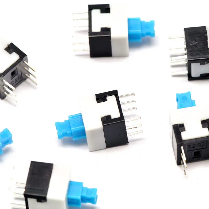 

10PCS 8.5X8.5MM 8.5*8.5MM 8.5*8.5 Self-locking Switch DIP 6 Pins Tactile Pushbutton Key Switch