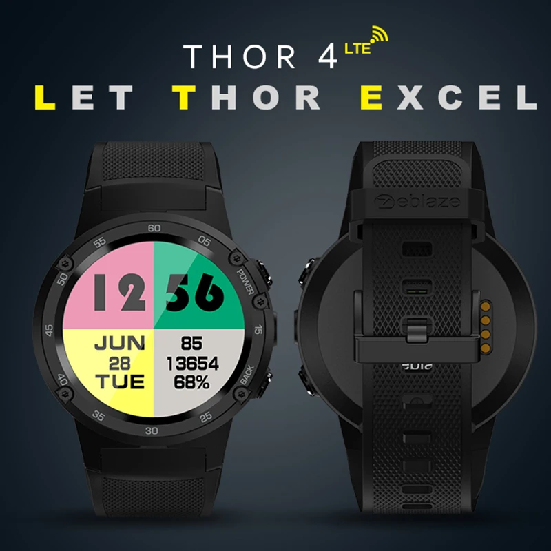 Fashion men smart watch Zeblaze Thor 4 smart wristwatch heart rate monitor GPS 5.0 MP camera watch Android IOS smartwatch sports Fashion men smart watch Zeblaze Thor 4 smart wristwatch heart rate monitor GPS 5.0 MP camera watch Android IOS smartwatch sports