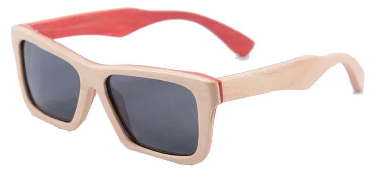 Деревянные солнцезащитные очки ручной работы женские брендовые дизайнерские винтажные Ретро очки поляризованные солнцезащитный очки для вождения Goggle Gafas De Sol 68020 - Цвет линз: nature grey