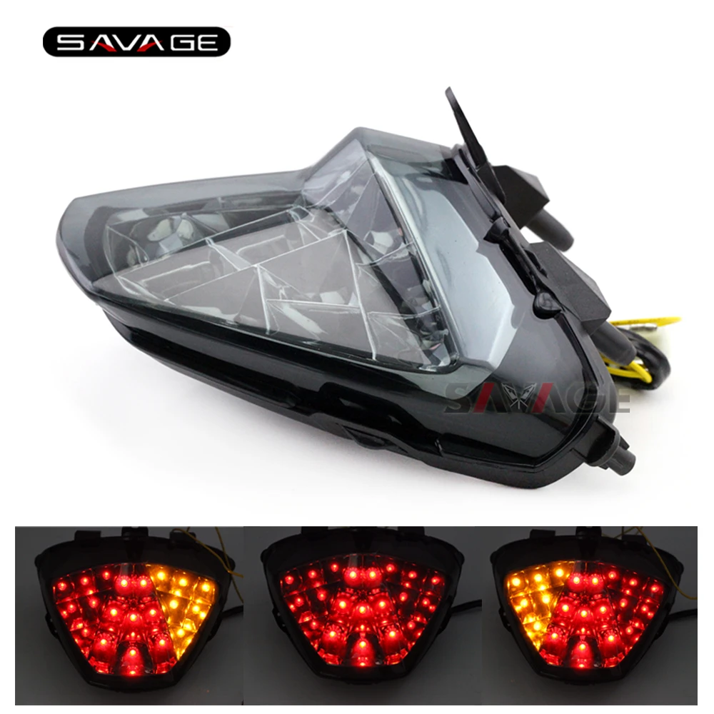 Brake Tail Light LED Clear with Integrated Turn Signal Honda 2011-2016 CBR250R Brake Tail Light LED Clear with Integrated Turn Signal Honda 2011-2016 CBR250R