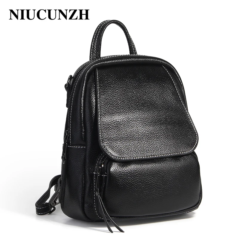 

NIUCUNZH Fashion Brand Large Capacity Backpack Leather For Teenage School Girls Simple Women Trip BackBag For 2019 Summer 1906