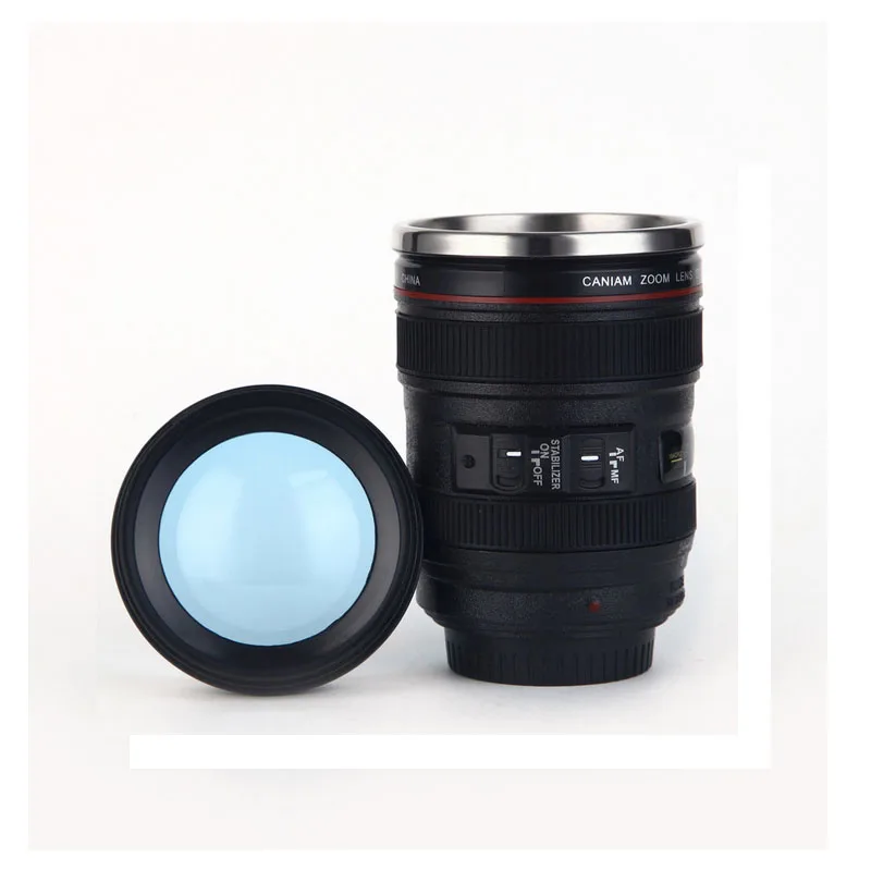 400ML Creative Shaker Water Bottle Appearance Like Camera Lens Clean