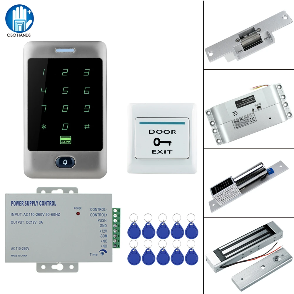 

RFID Touch Waterproof Metal Access Controller System with 12VDC NC/NO Electric Bolt Lock /Magnetic Lock for Security door