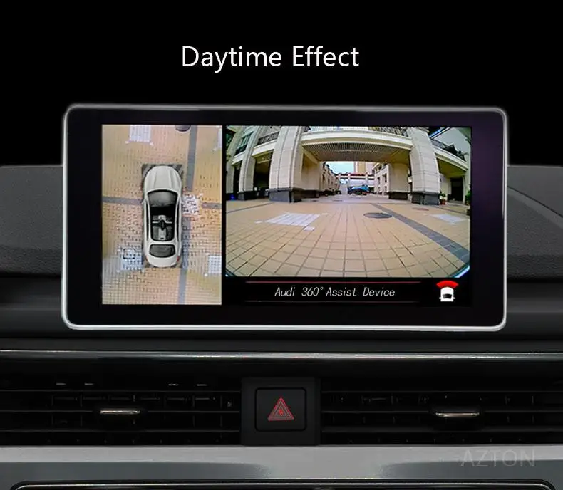 360 Автомобильная резервная парковочная камера с птичьим видом, 4 вида, HD, левая, правая, передняя, задняя камера, видео интерфейс для Audi A4 MMI 3g система