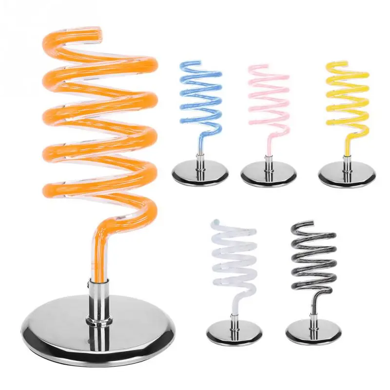 

Barber Accessories Stainless Steel Base Salon Home Desktop Stable Acrylic Hair Dryer Stand Barber Tools