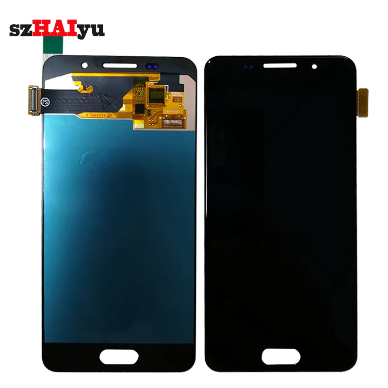 

szHAIyu Tested Super AMOLED OLED LCD Display+Touch Screen For Samsung Galaxy A3 2016 LCD A310 A310F SM-A310F screen