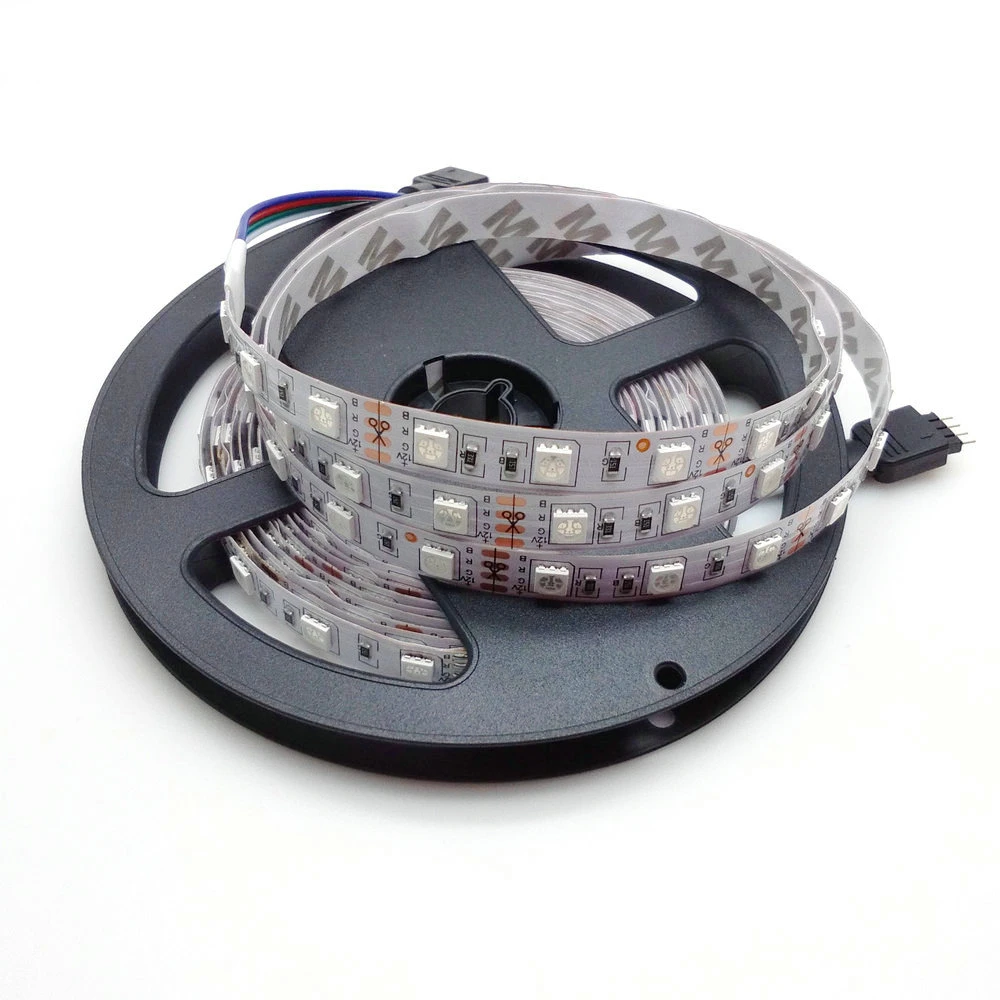 Светодиодная лента 5050 RGB 5 м 300 неводонепроницаемая Гибкая полоса освещения набор