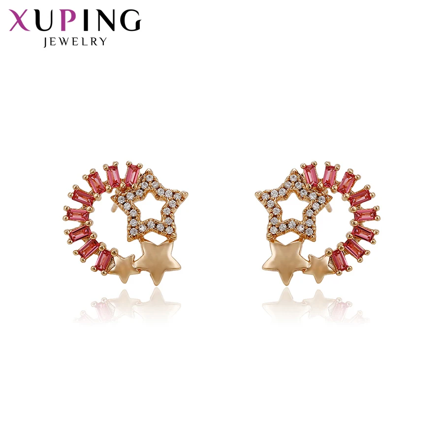 

Xuping Luxury Star Shaped Earrings Fashion Jewelry Gold Color Plated Wedding Style for Women Christmas Jewelry Gift S111.7-94257