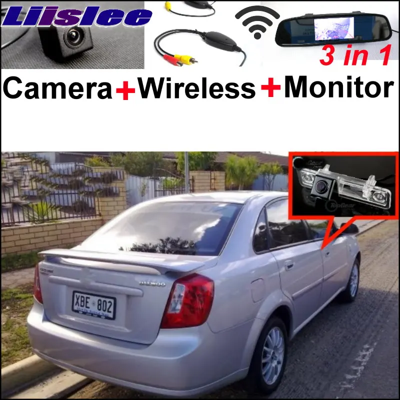 Liislee 3in1 Special WiFi Camera + Wireless Receiver + Mirror  Parking System For Daewoo Lacetti  Nubira  Gentra
