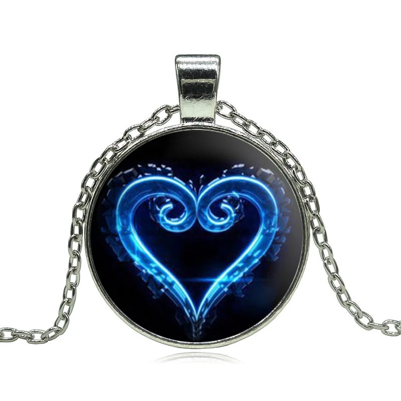 Reino corazones emblema símbolo colgante collar cristal Amuletos personalidad Occult Collares y colgantes joyería de las mujeres de la alta quality|women jewelryglass pendant necklace - AliExpress