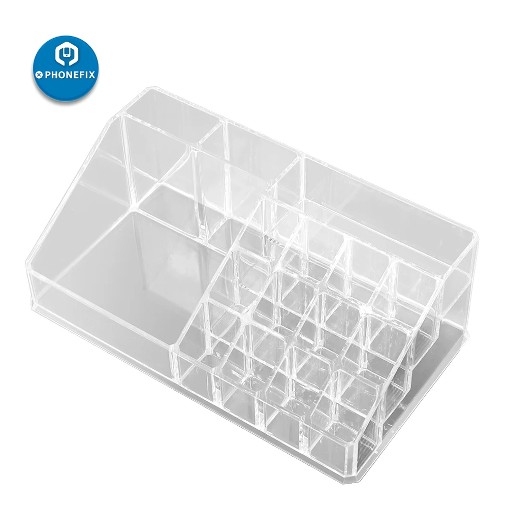 

Plastic Storage Case Tool Box Multi-function phone repair tools Electronic Parts Storage Screw Case Transparent Tools Box