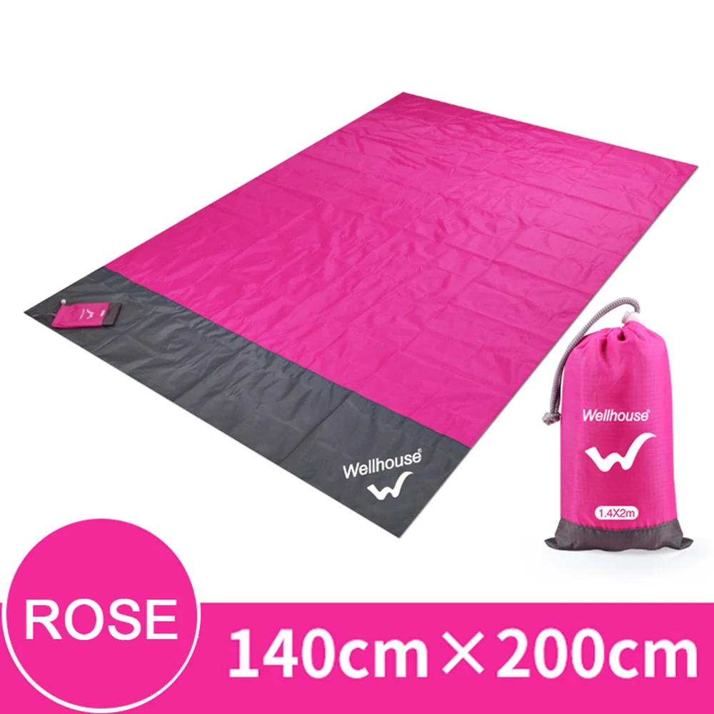 Waterproof Sand Free Beach Mat Tent Tarp Outdoor Blanket Beach Blanket Outdoor Portable Picnic Mat Camping Ground Mat Mattress