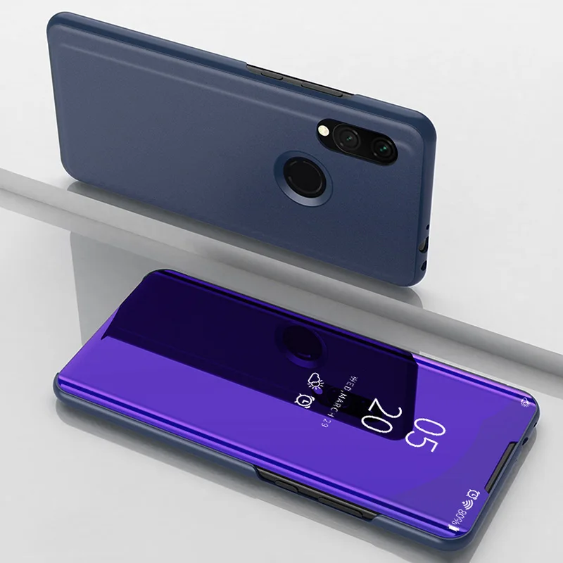 Умный зеркальный флип-чехол для телефона с подставкой для Xiaomi Redmi 7, чехол, прозрачный чехол для Xiaomi Redmi Y3 Redmi S3, чехлы на заднюю панель