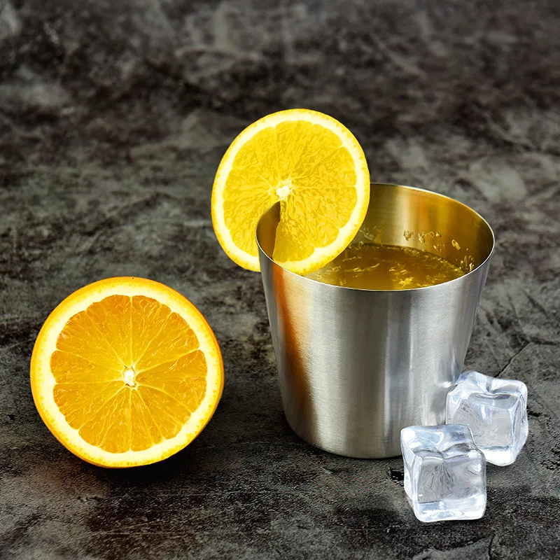 Creative French Fries Cup 304 Stainless Steel Fried Snacks Cold Drink coffee Spices Sauce Dish Kitchen supplies C0319 | Дом и сад