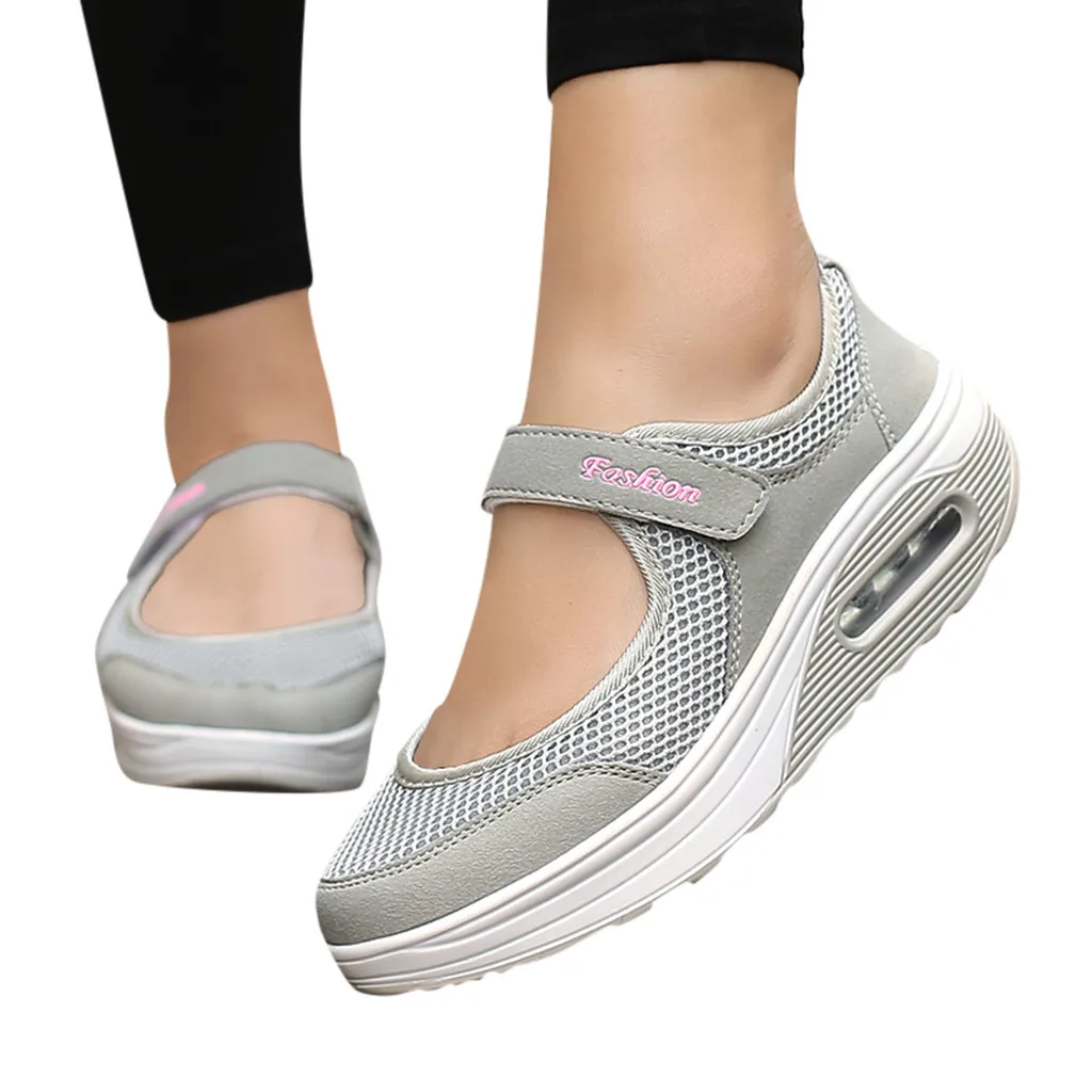 Г., женские туфли-лодочки новая весенне-летняя обувь на липучке повседневная легкая дышащая обувь на платформе Модные Лоферы для прогулок