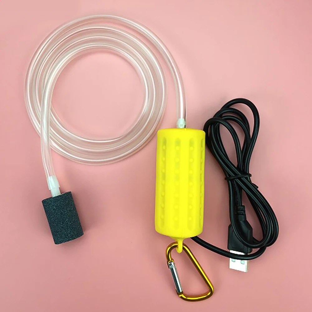 

USB Air Bubble Aerator Pond Pump Hydroponic Oxygen Aquarium Fish Tank Cable 1m