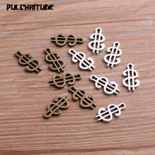 40 Uds. De 8x16mm, abalorios de dos colores con notación Musical, colgantes de música para DIY, joyería hecha a mano, accesorios