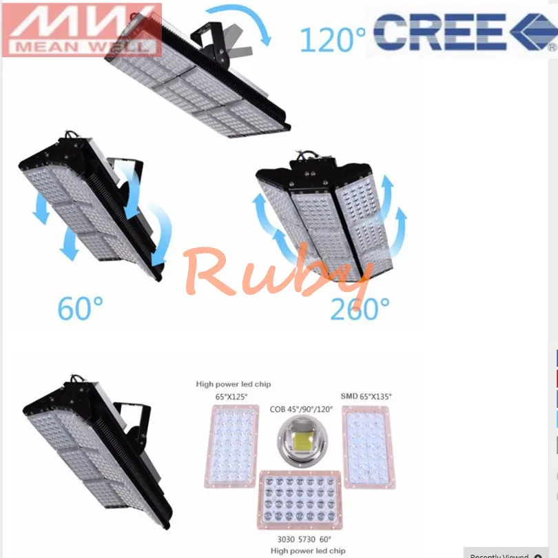 Светодиодный промышленный чип CREE + светодиодный прожектор Meanwell 100 Вт 150 200 300 500