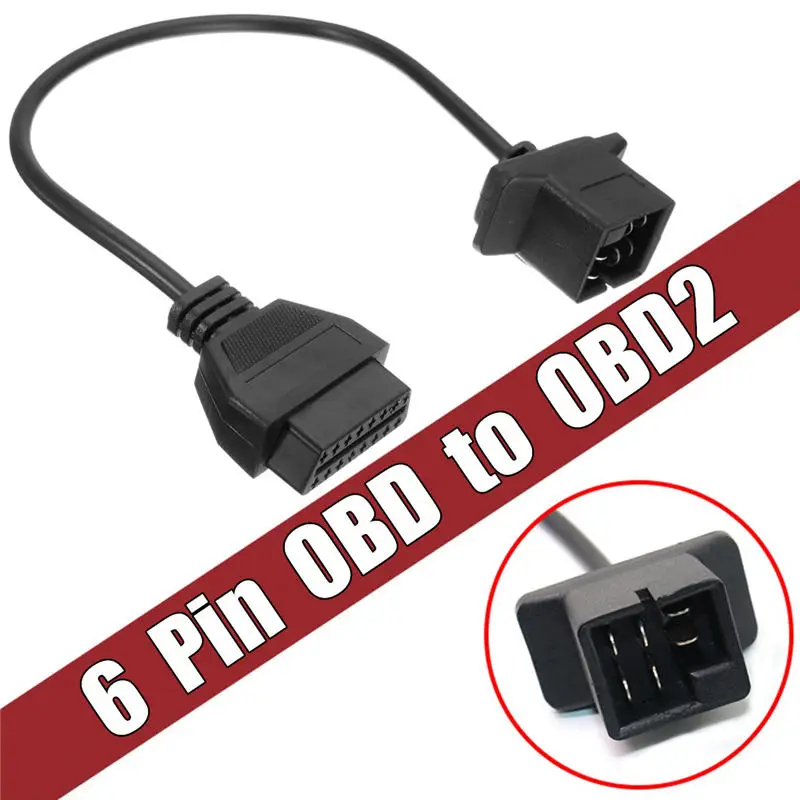 Разъем OBD/OBD2 для Chrysler 6 Pin OBD для OBD2 проверьте адаптер двигателя кабель считыватель кодов