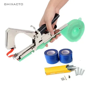 

Garden Tools Plant Tying Machine Tapetool Tapener Branch Hand Tying Machine Packing Vegetable Stem Strapping With 12 Rolls Tape