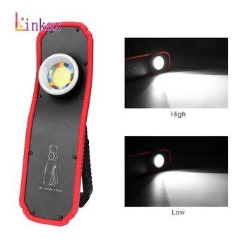 

Portable COB LED Flashlight Torch USB Rechargeable LED Work Light Magnetic COB Lantern Hanging Outdoor Camping Hook Lamp Light